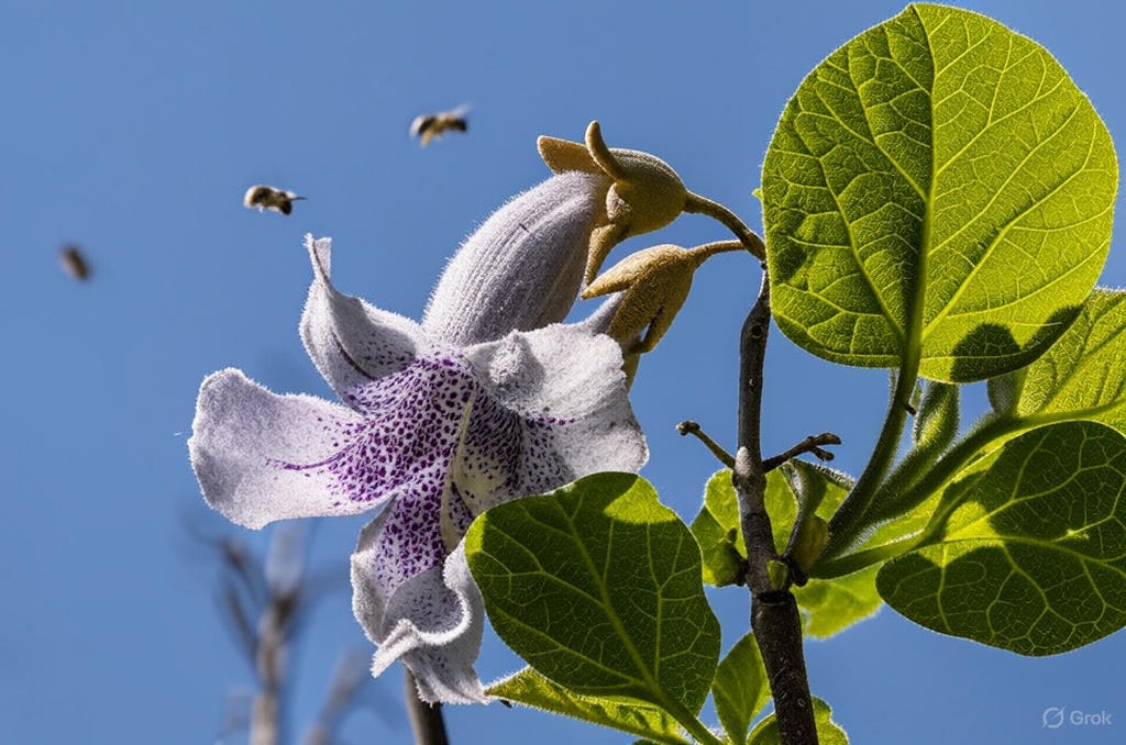 Paulownia boomgaard